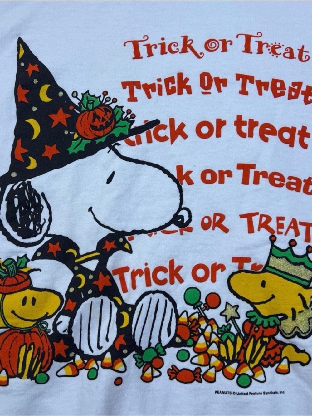 vintage 90s / y2k snoopy halloween sweatshirt